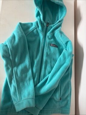 Columbia Kids Teal Hooded Fleece Jacket